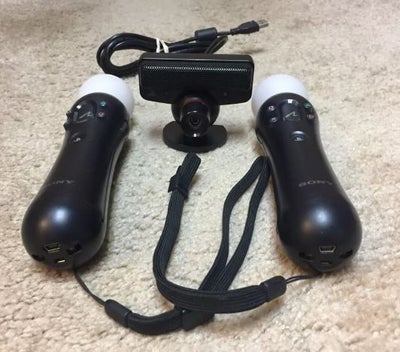 Playstation 4, PlayStation Move Controllere og Kamera, God, 2x PlayStation Move controllere med kame