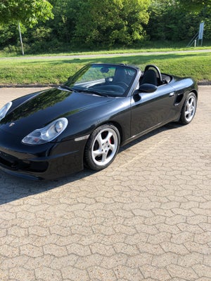 Porsche Boxster S, 3,2, Benzin, 1999, km 132000, sortmetal, klimaanlæg, ABS, airbag, alarm, 2-dørs, 