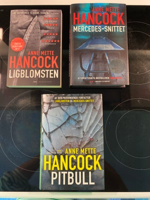 3 bøger  i serien, Anne Mette  Hancork, genre: krimi og spænding, 3 bind i serien om journalist Helo