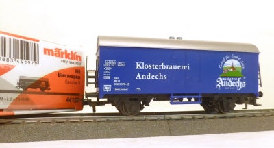 Modeltog, Märklin Godsvogne, skala H0, Märklin godsvogne med øl reklamer. Nye i æsker.
125,00 kr. pr