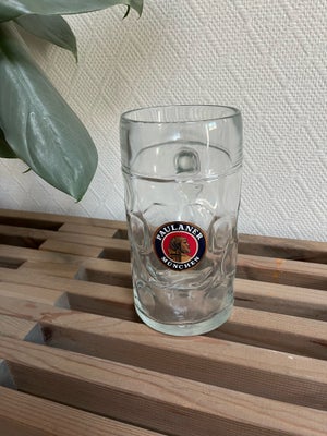 Glas, Ølkrus, Paulaner München 1 liters ølkrus
Aldrig brugt og uden glaspest 