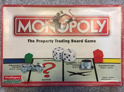 Monopoly, brætspil, Sælges: Gammelt / retro udgave af Monopoly

Spillet mangler 3 spille brikker ud 