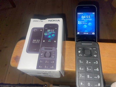 Nokia 2660 Flip, Perfekt, Ubrugt. Kun pakket ud! 
Købspris/Nypris: 600,- 

Afhentes i Brønshøj 