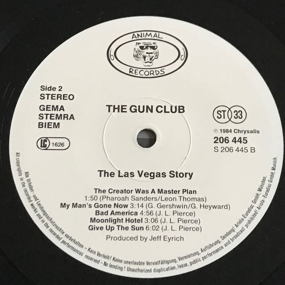 LP, The Gun Club, The Las Vegas Story