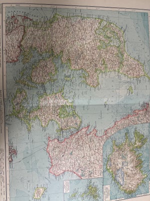 Danmark / KORT , emne: geografi, 1922