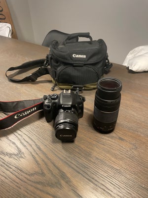 Canon, EOS 550D, spejlrefleks, 28 megapixels, 18-55 x optisk zoom, Perfekt, Kameraet er stort set ik