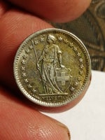 Vesteuropa, mønter, 1 /2 franc
