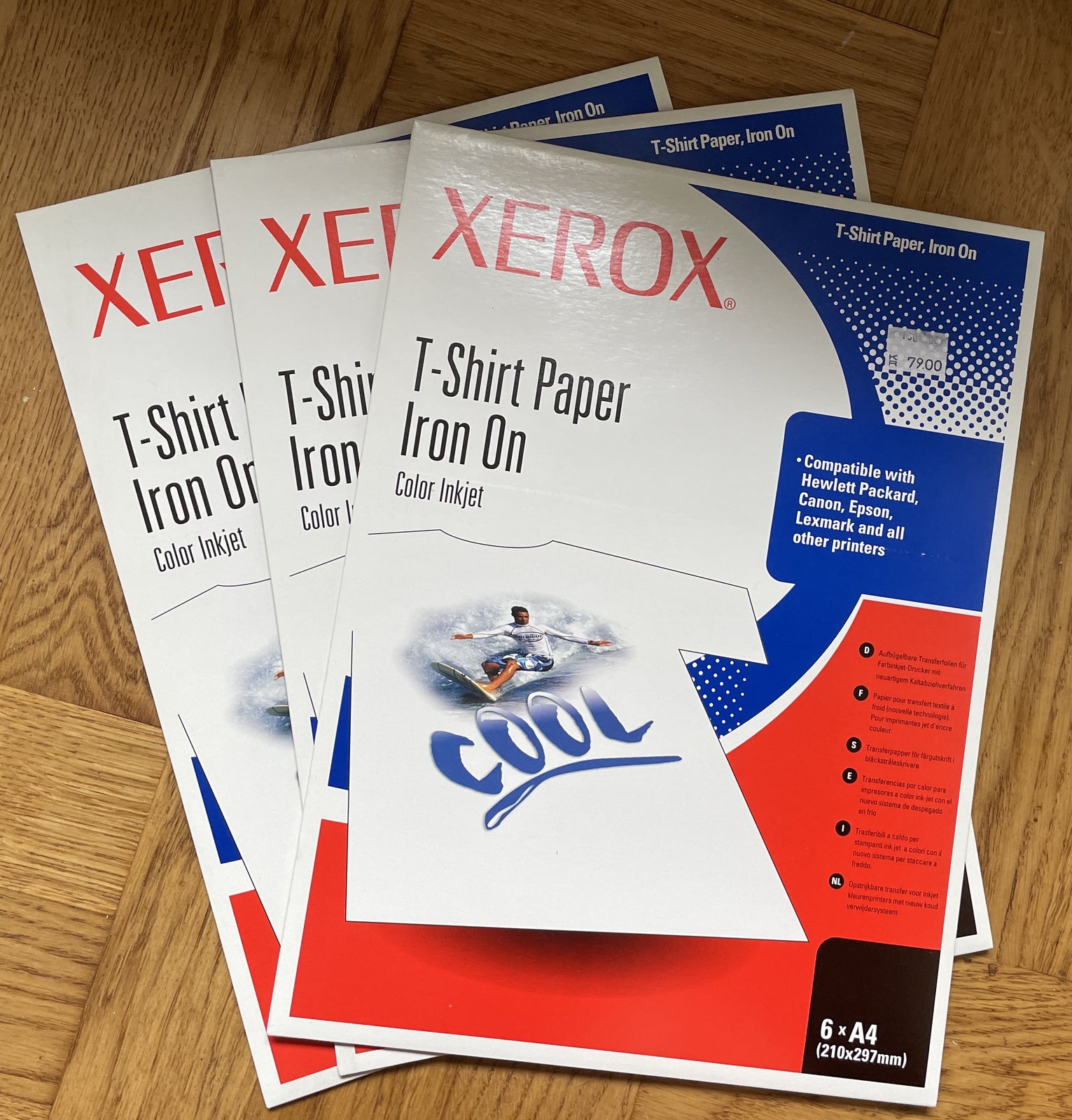 T-shirt paper iron on, Xerox, T-shirt