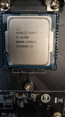 Intel, Intel i7-11700f, 2.5 Ghz, God, Sælge gammel Cpu da jeg har opgraderet til ny