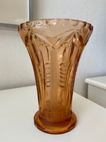Glas, Art deco vase med frihedsstøtten i København ,