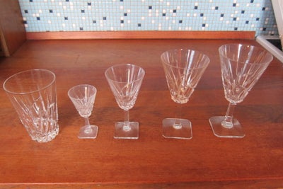 Glas, 60 krystal glas, Villeroy & Boch Festival, 60 utrolig flotte og unikke gamle håndlavede krysta