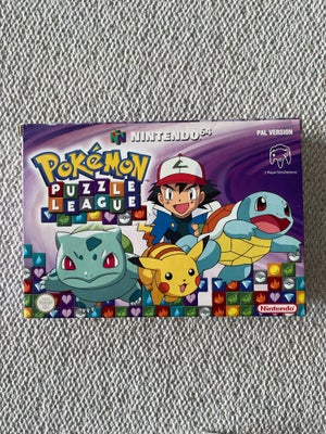 Pokemon Puzzle League Nintendo 64  , N64, Utroligt flot og komplet eksemplar af Pokemon Puzzle Leagu