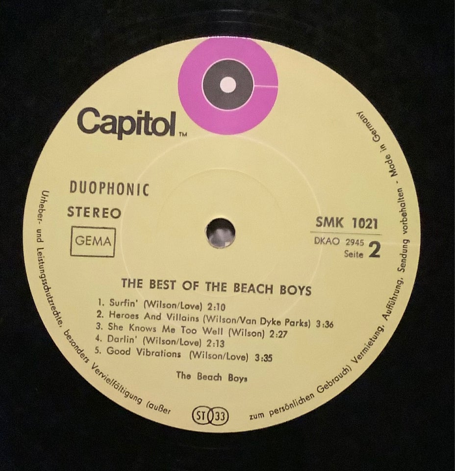 LP, Beach boys, The best of Beach boys vol. 3