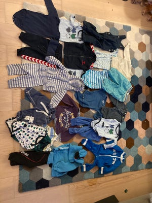 Blandet tøj, Tøjpakke, Bl.a. HM, Me Too, Freinds, hummel, name it,Adidas , str. 74, 10 langærmede bo