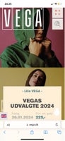 Vegas Udvalgte, Koncert, Vega