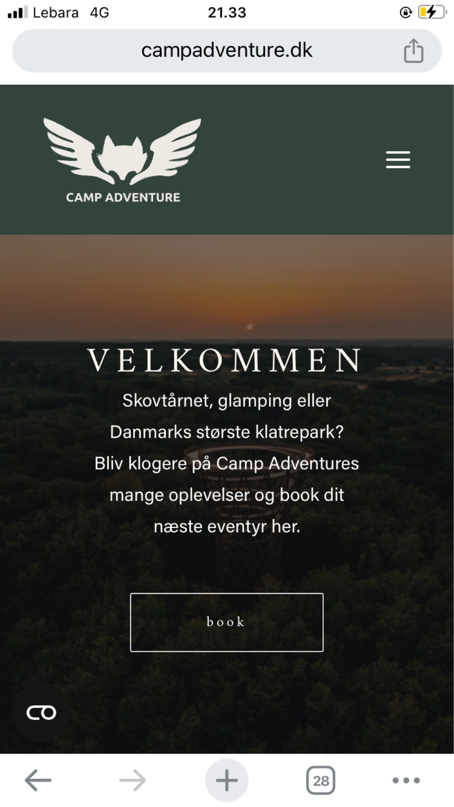 4000dkk Gavekort til camp adventure til 3000dkk...