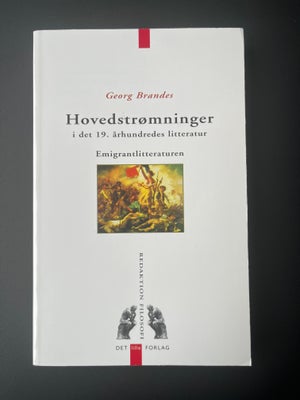 Hovedstrømninger, Georg Brandes, emne: filosofi, DET lille FORLAG. 1999. Navn på titelblad. Pænt eks