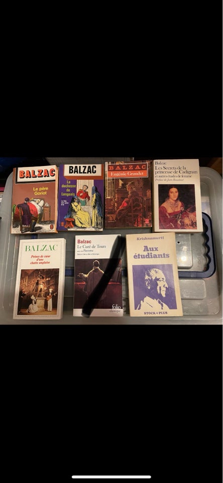 Forskellige fransk bøgerne, Balzac, genre: anden kategori