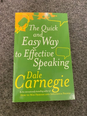 The Quick and Easy Way to Effective Speaking, Dale Carnegie, Paperback i rigtig god stand :)