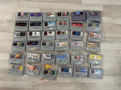 36 Super Nintendo SNES, Super Nintendo, 36 Super Nintendo SNES spil sælges. Sælges samlet, kom med e