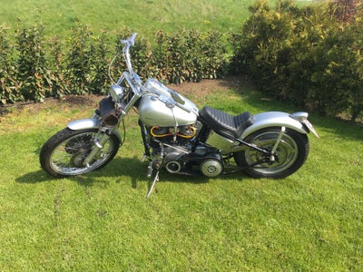 Harley-Davidson, Stivstellet, 1200 ccm, 1951, 1 km, Sølv, m.afgift, Ny kæde (2023) Ny Primær bælte (