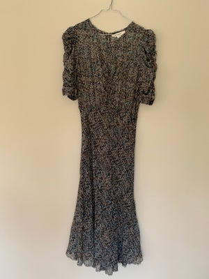Anden kjole, Isabel Marant by H&M, str. S,  Grå m sølv/orange/blå/sort,  Silke,  Næsten som ny, Fin 