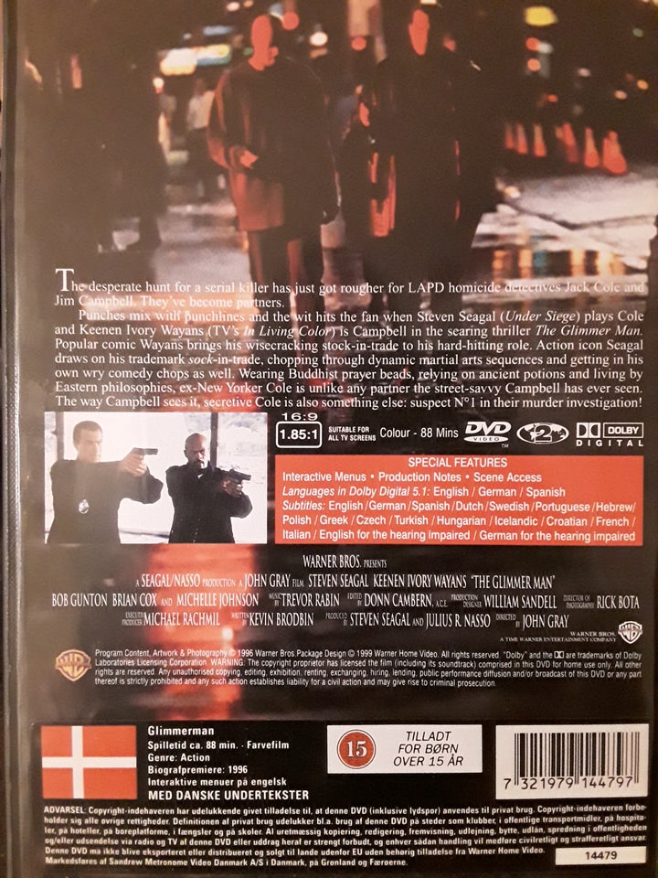 The Glimmerman, DVD, action