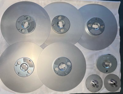 Tilbehør, Revox, AEG  nab  , Perfekt, 2 st AEG NAB 
5 st Aeg BASF aeg Alu plade 
3 st center Aeg 