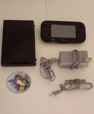 Nintendo Wii U, God, 

Nintendo Wii U konsol - Gamepad - Kabler og Super Smashbros spil