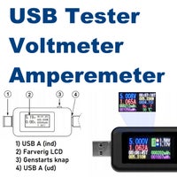 Andet, NY! USB Tester Voltmeter Amperemeter