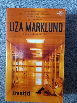 Livstid, Liza Marklund, genre: krimi og spænding, Bogen er paperback i pæn stand .
Se også mine andr