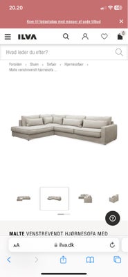 Sofa, bomuld, 3 pers. , Ilva, Selling a brand new Ilva 3-seat sofa with puf.

Sofa Details:
3-person