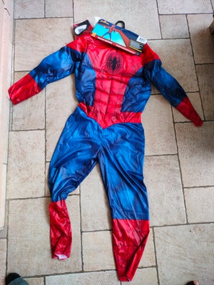 Udklædningstøj, Spiderman Deluxe kostume med maske. Ny og ubrugt. Str 4-6 år eller 7-8 år. Frit valg