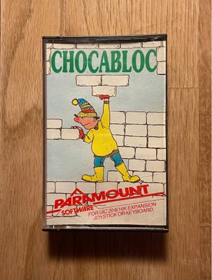 Chocabloc, Commodore VIC 20, Chocabloc (C)1983 af Jason Benham, bånd version til Commodore VIC20.
In