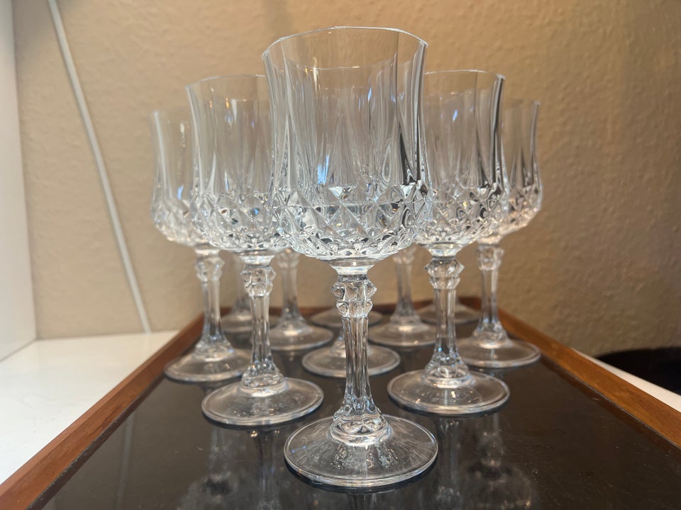 Glas, Vintage vinglas krystal, Cristal D'Arc