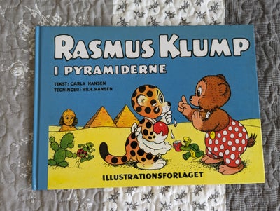 Rasmus Klump i pyramiderne, Carla Hansen, Bog i god stand fra røgfrit hjem.