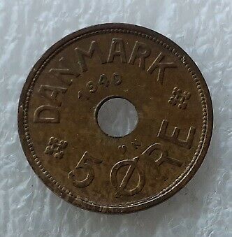 Danmark, mønter, 5 Øre