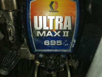 Malersprøjte, Graco 695 ultra max II, Sælger defekt Graco 695 ultra max II malersprøjte.
Kan bruges 