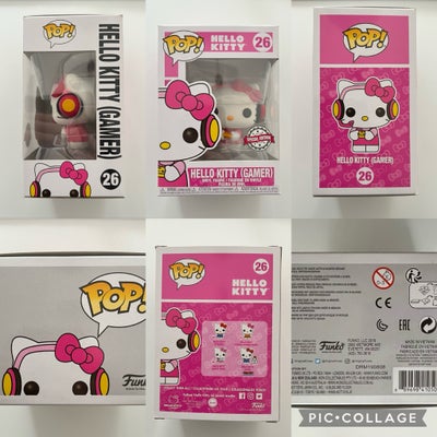 Samlefigurer, Funko Pop Hello Kitty (Gamer) #26, Sød Funko Pop figur af Hello Kitty der gamer. 
Stan