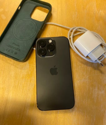 iPhone 14 Pro, 256 GB, grå, Perfekt, Flot iPhone. Selv panserglasset fremstår uden ridser. Kvitterin