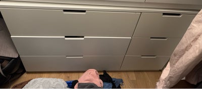 Kommode, Ikea nordli kommode med 6 skuffer sælges til 1100kr

