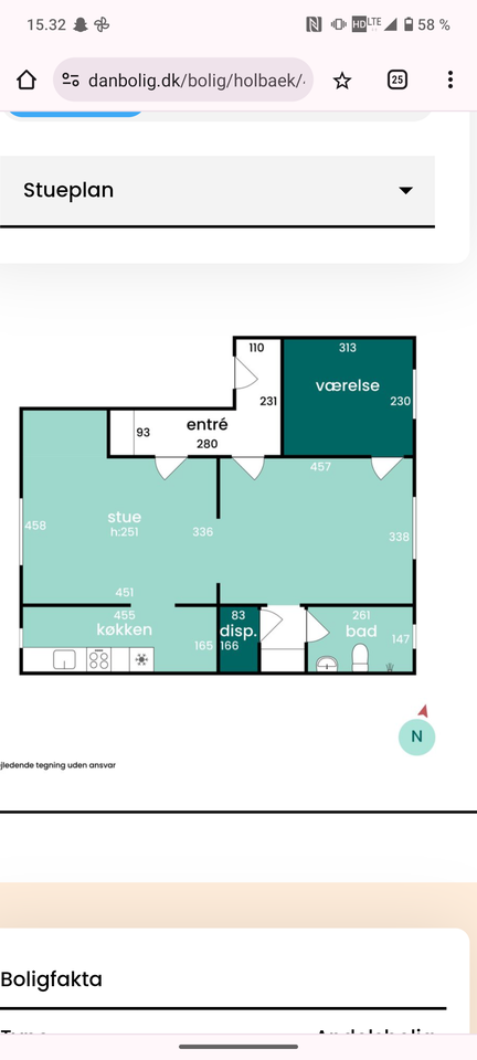 4300 3 vær. andelslejlighed, 81 m2, Månedlig ydelse kr 6371