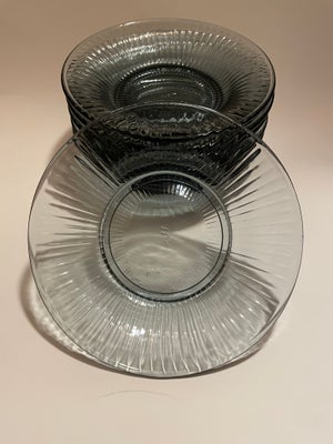 Glas,  Glastallerken, Kähler Hammershøi, 7 stk