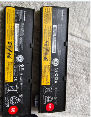 Lenovo, Lenovo 68 battery fra 130
68+ Thinkpad batteri koster 275 indvendige batteri koster 225
Fru 