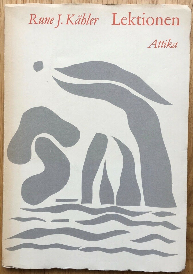 Lektionen (signeret), Rune J. Kähler, genre: roman