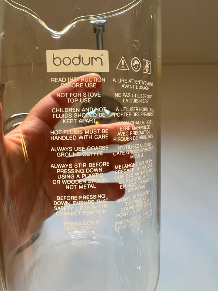 Glas, Mælkeskummer, Bodum