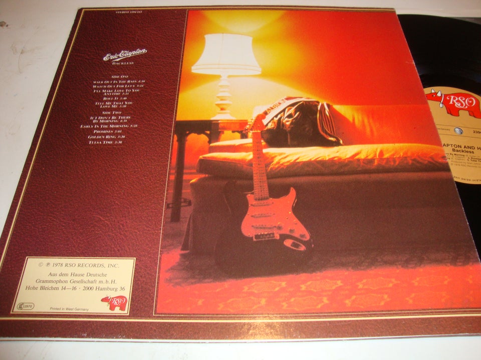 LP, ERIC CLAPTON., Backless.