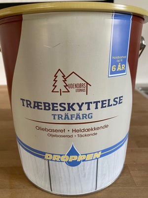 Træbeskyttelse til udendørs, Droppen , Harald Nyborg, 4 l liter, Brun, Oliebaseret træbeskyttelse ti