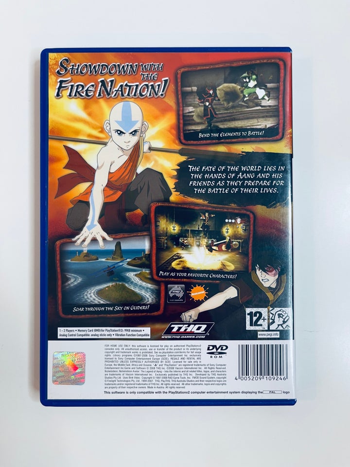 Avatar The Legend Of Aang - Into The Inferno, PS2