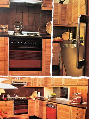 Køkken, komplet, Ønskekøkken, Originalt køkken fra 1978 af mærket Ønskekøkken. 

Der medfølger alle 